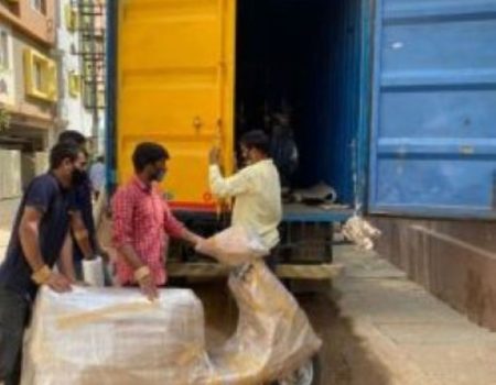 City Connect packers and movers team Scooter loading